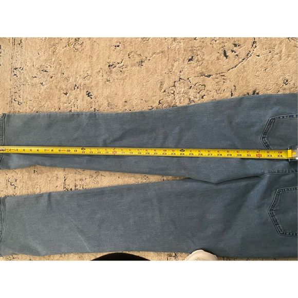 NYDJ NWT Pull-On Straight Belle Isle Blue Jeans Stretch Pants, Size 4, MSRP $119 - Picture 10 of 15